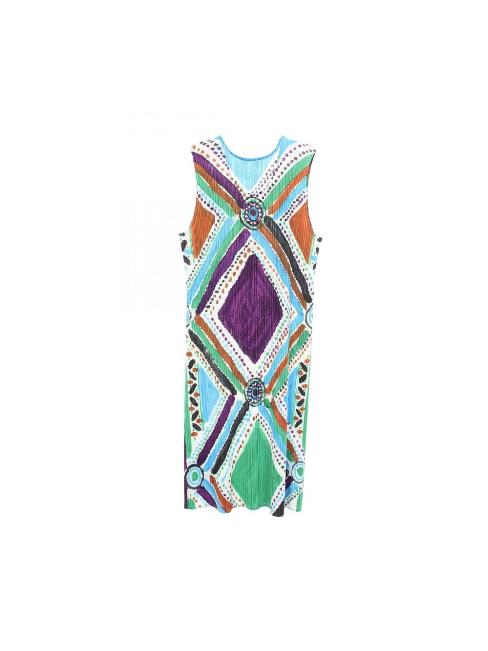 Pleats Please Pleated Sleeveless Dress #292255P35B
